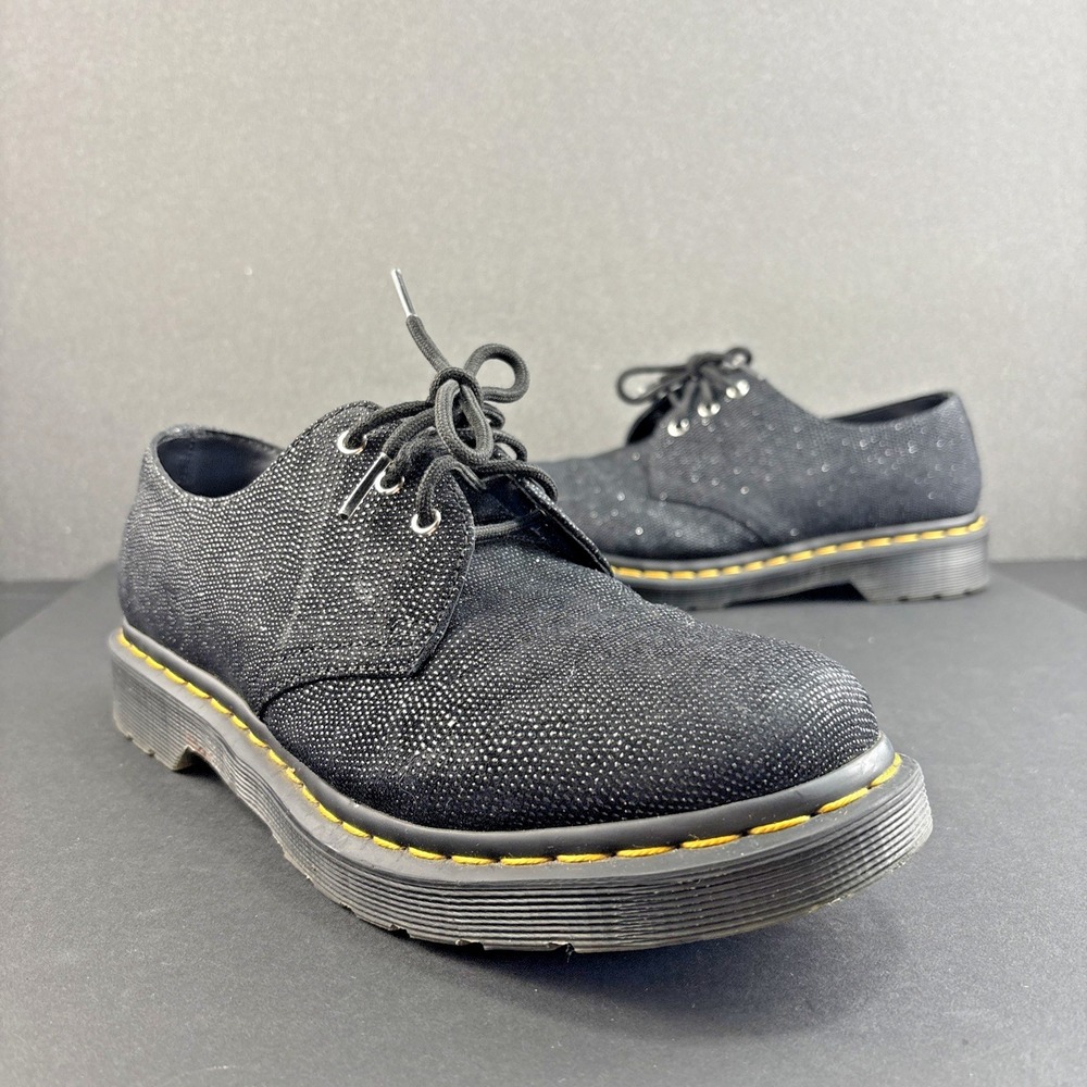 Dr Martens‎ 1461 Glitter US Women's 10 Black Sparkle Oxford Shoes Streetwear